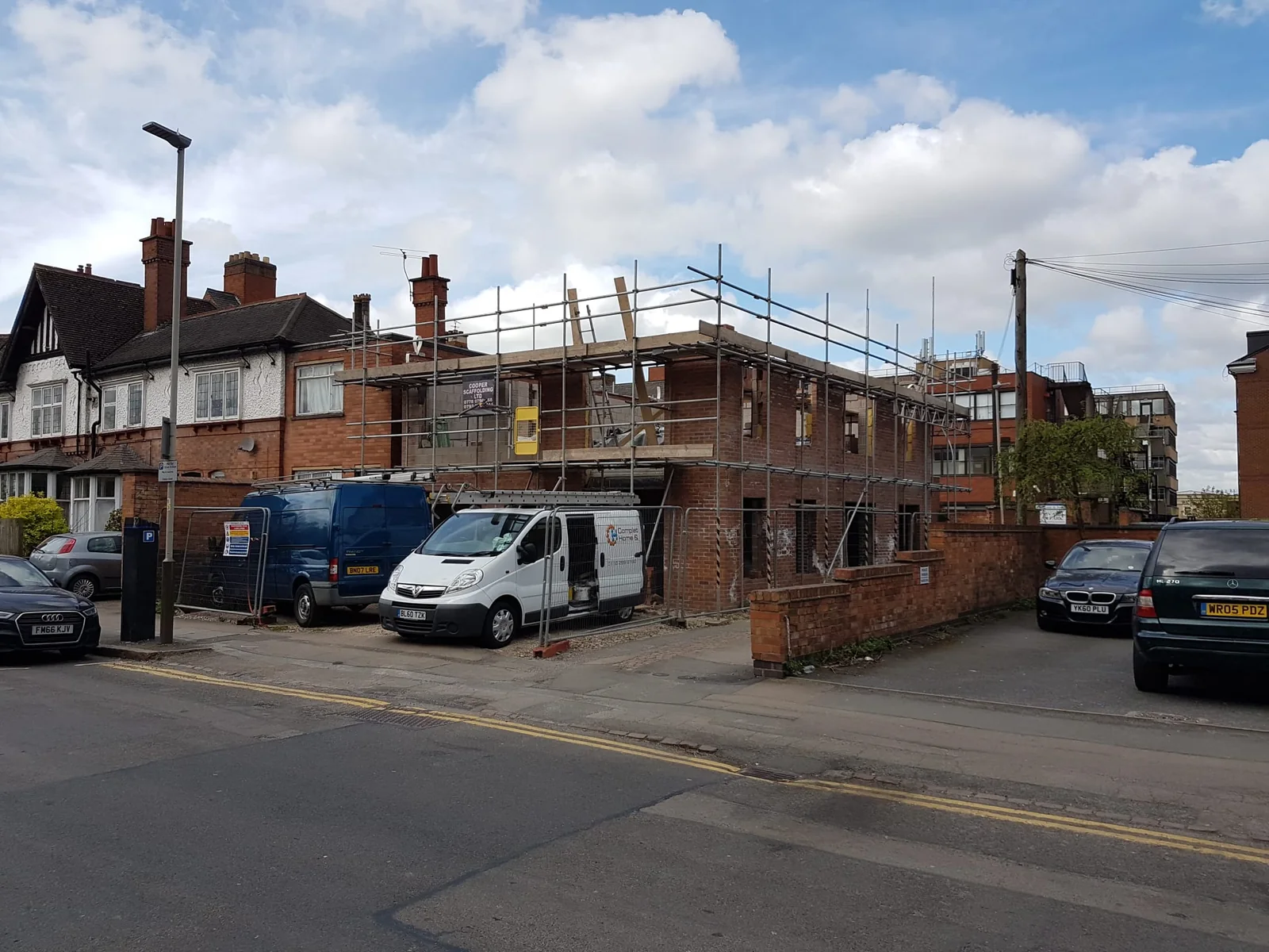 Residential development at the early construction stage